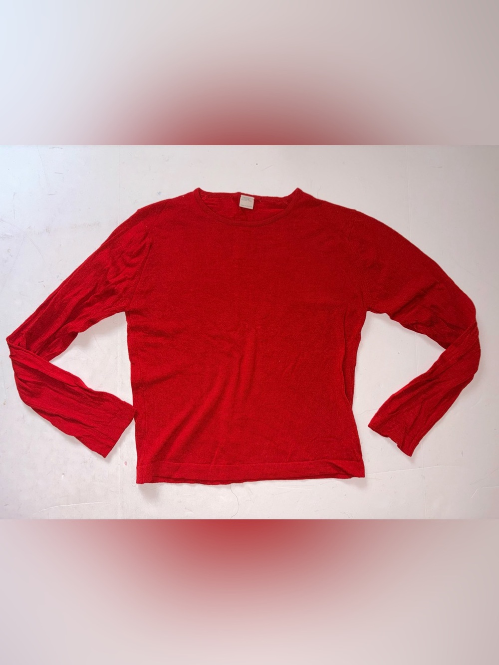 John Smedley Extrafine Merino Wool Sweater Red Size Small Made In England
